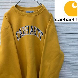 カーハート(carhartt)の【新品タグ付き】Carhartt トレーナー XL ビッグシルエット イエロー(スウェット)