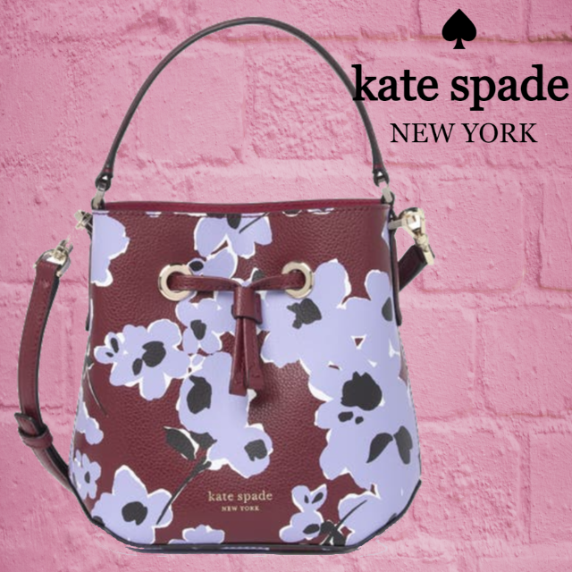 ★SALE☆【kate spade】花柄evaスモールバケットバッグ