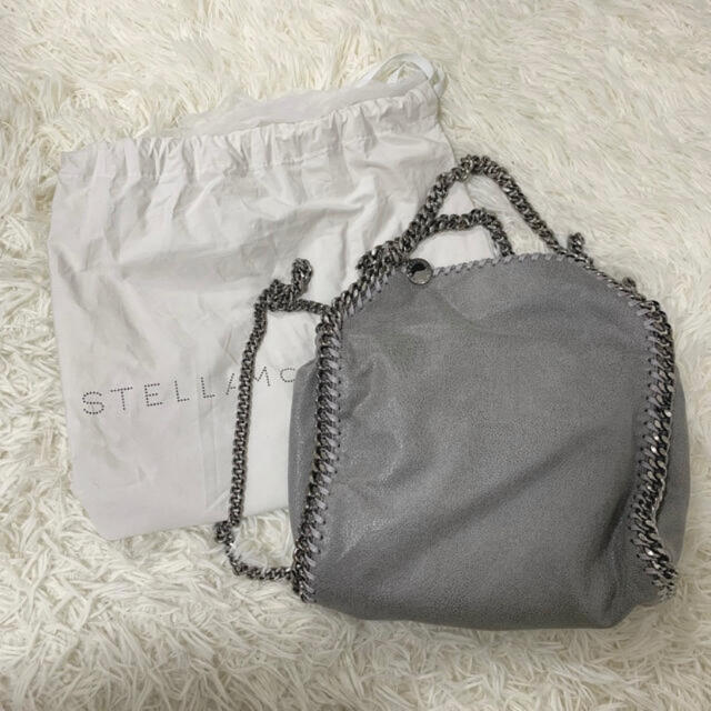 Stella McCartney(ステラマッカートニー)のファラベラ ミニ Light gray 美品 レディースのバッグ(ショルダーバッグ)の商品写真