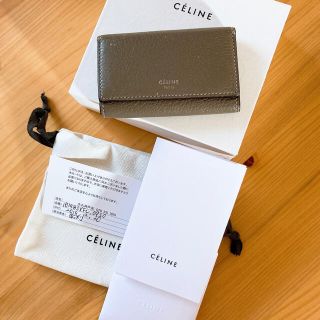 セリーヌ(celine)の廃盤希少品　正規品　セリーヌ　旧ロゴ　キーケース　スリ　バイカラー(キーケース)