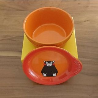 ルクルーゼ(LE CREUSET)の新品　ルクルーゼ　くまもん　プレートオンディッシュ　オレンジ(食器)