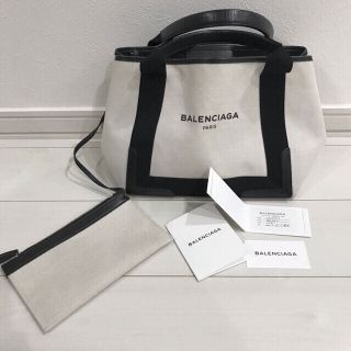 バレンシアガ(Balenciaga)のバレンシアガ　ネイビーカバ　トートバッグ　S(トートバッグ)