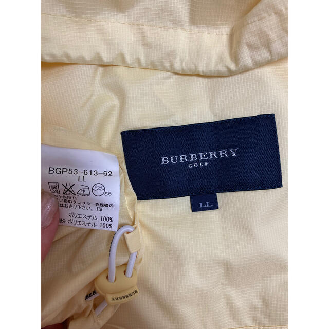 BURBERRY(バーバリー)のバーバリーゴルフ　半袖パーカー　イエロー　LL スポーツ/アウトドアのゴルフ(ウエア)の商品写真