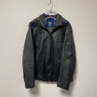 マルタンマルジェラ(Maison Martin Margiela)の【Black 黒】フランス軍 パイロット レザー フライトジャケット 空軍(フライトジャケット)