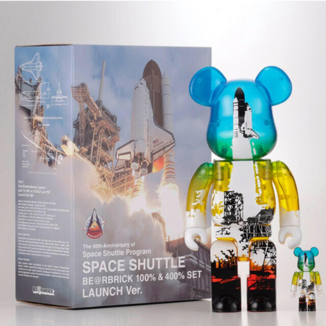 SPACE SHUTTLE BE@RBRICK LAUNCH 100%&400%