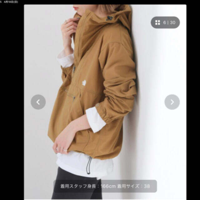 SLOBE IENA(スローブイエナ)のイエナスローブ　ノースフェイス　COMPACT  ANORAK ブルゾン レディースのジャケット/アウター(ナイロンジャケット)の商品写真