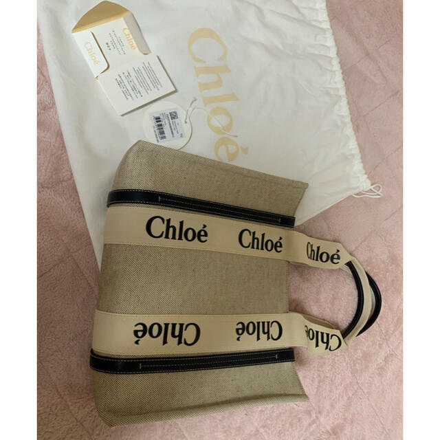 新作 Chloe クロエ☆woodyミディアムトートバッグ - トートバッグ