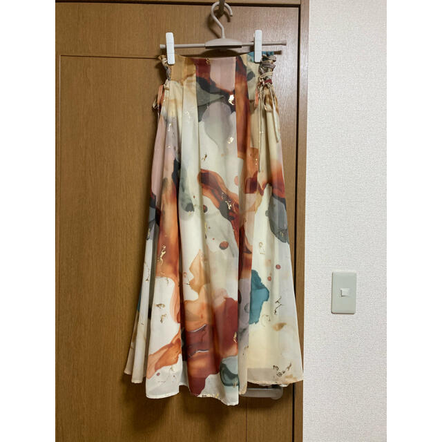 Amerivintage*UNDRESSED INK ART SKIRT - ロングスカート