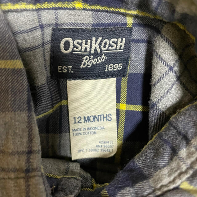 OshKosh(オシュコシュ)のOshkosh ロンパースシャツ キッズ/ベビー/マタニティのベビー服(~85cm)(ロンパース)の商品写真