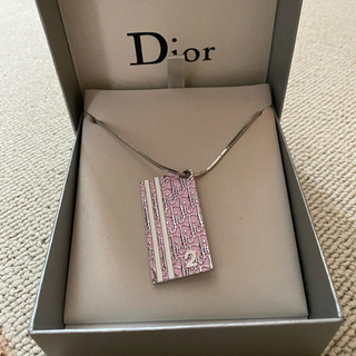 ディオール(Dior)の☆Diorトロッターネックレス☆ピンク大(ネックレス)