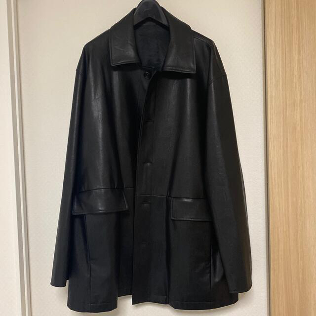 stein FAKE LEATHER CAR JACKET メンズのジャケット/アウター(レザージャケット)の商品写真