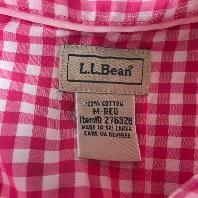 L.L.Bean(エルエルビーン)の❤︎ギンガムチェック(ピンク) レディースのトップス(シャツ/ブラウス(半袖/袖なし))の商品写真