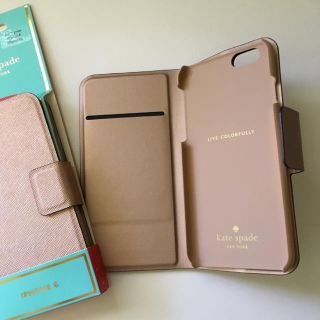 【 iphone7/8】 kate spade 手帳型 azurite