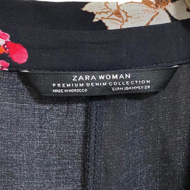 ZARA(ザラ)の【廃盤】ZARA 花柄 ロング丈 ワンピース レディース M シャツワンピース レディースのワンピース(ロングワンピース/マキシワンピース)の商品写真