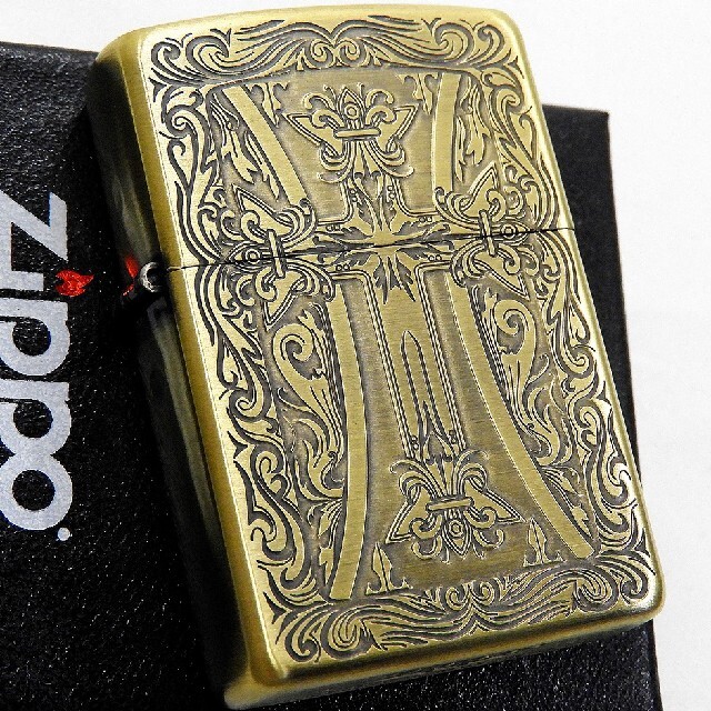 Zippo 送料込み Zippo クラシッククロス 彫り アンティークbs 新品 ジッポの通販 By ヤマヤ Shop ジッポーならラクマ