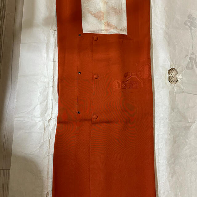 羽織り　オレンジ色 レディースの水着/浴衣(着物)の商品写真