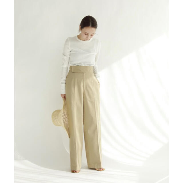 louren highwaist straight pants - カジュアルパンツ