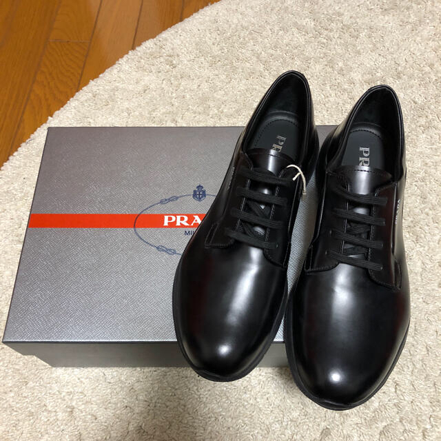 新品PRADA レースアップシューズ25.0 プラダドレス/ビジネス