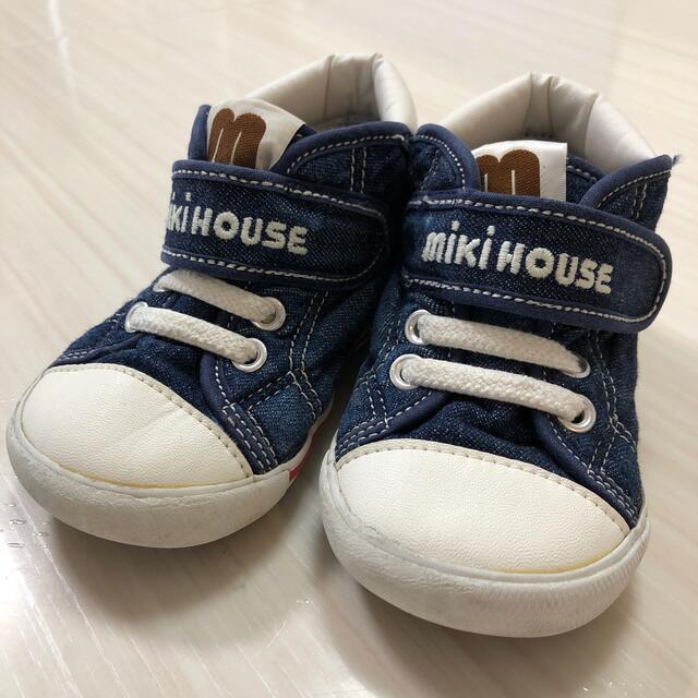 mikihouse(ミキハウス)のミキハウススニーカー１４センチ美品 キッズ/ベビー/マタニティのベビー靴/シューズ(~14cm)(スニーカー)の商品写真