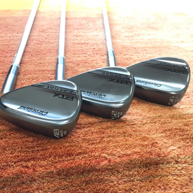 Cleveland Golf(クリーブランドゴルフ)の美品　RTX ZIPCORE modus120 Ｓ 48 52 56 3本セット スポーツ/アウトドアのゴルフ(クラブ)の商品写真