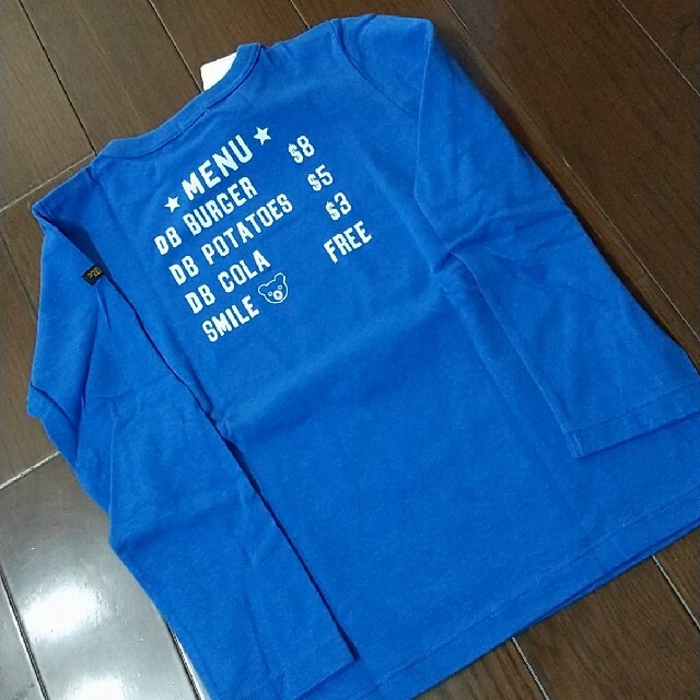 DOUBLE.B(ダブルビー)のDOUBLE.B ブルー長袖Tシャツ 130cm キッズ/ベビー/マタニティのキッズ服男の子用(90cm~)(Tシャツ/カットソー)の商品写真