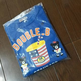 ダブルビー(DOUBLE.B)のDOUBLE.B ブルー長袖Tシャツ 130cm(Tシャツ/カットソー)