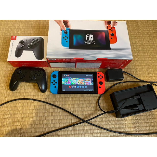 任天堂Switch+ソフト2つ+プロコントローラー