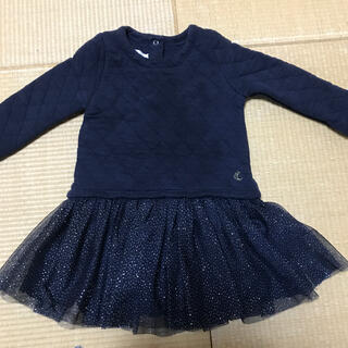 プチバトー(PETIT BATEAU)のプチバトー　ワンピース　24M(ワンピース)