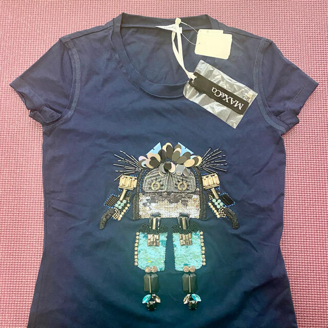 Max & Co.(マックスアンドコー)の【未使用】MAX&Co. Tシャツ　ビジュー付 レディースのトップス(Tシャツ(半袖/袖なし))の商品写真