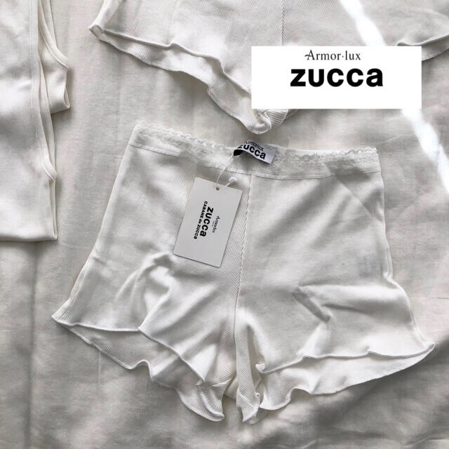 ZUCCa(ズッカ)のコットン　ショートパンツ、タンクトップ レディースのルームウェア/パジャマ(ルームウェア)の商品写真