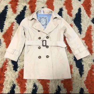 ザラキッズ(ZARA KIDS)の美品　ZARAザラキッズ　ガールズ　トレンチコート104 3-4歳(ジャケット/上着)