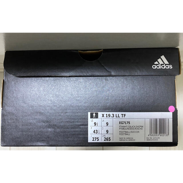 adidas(アディダス)の新品adidas エックス 19.3 TF / ターフ用 / X 19.3 スポーツ/アウトドアのサッカー/フットサル(シューズ)の商品写真