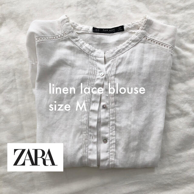 ZARA(ザラ)のzara リネンブラウス レディースのトップス(シャツ/ブラウス(長袖/七分))の商品写真