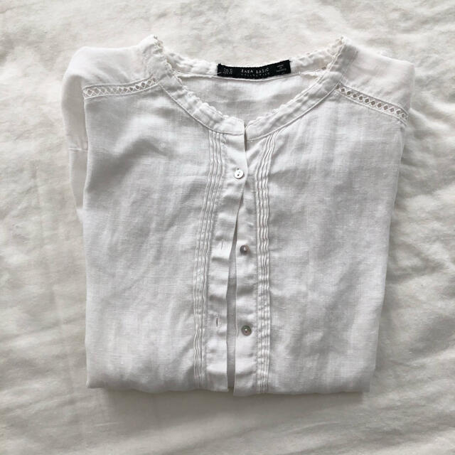 ZARA(ザラ)のzara リネンブラウス レディースのトップス(シャツ/ブラウス(長袖/七分))の商品写真