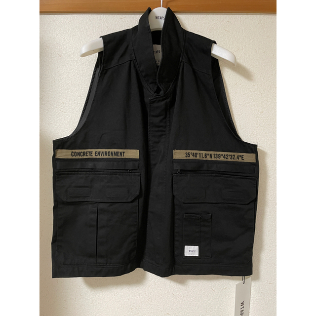 W)taps(ダブルタップス)のwtaps REP / VEST / COTTON. TWILL サイズM 黒  メンズのトップス(ベスト)の商品写真