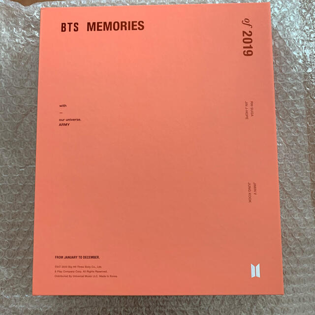 BTS 2019 Memories メモリーズ　DVD