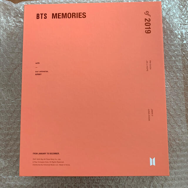 BTS 2019MEMORIES DVD