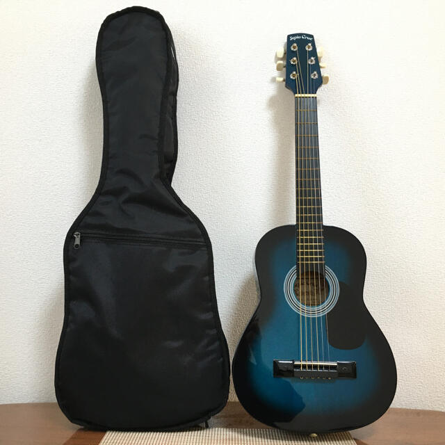 【弦交換済】Sepia Crue アコースティックミニギター、ケース有り 楽器のギター(アコースティックギター)の商品写真