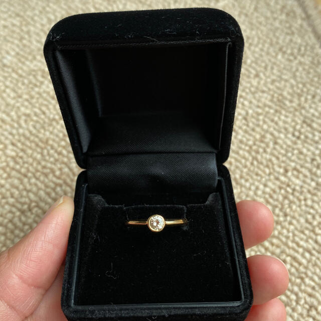 ご専用です♡k18  0.2ct ベゼルセッティング　リング レディースのアクセサリー(リング(指輪))の商品写真