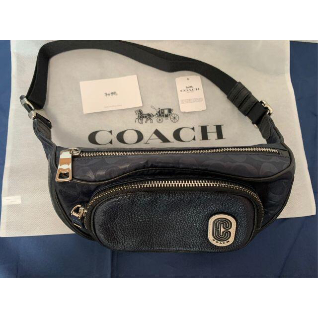 COACH - 値下げ！【新品】COACH コーチ シグネチャーベルトバッグ