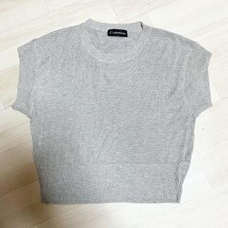 カーム(CALM)のCALM＊グレードルマンラメニットTOPS＊シルバー(ニット/セーター)