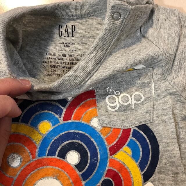 babyGAP(ベビーギャップ)のbaby gap 半袖ロンパース　6-12months 70 80 キッズ/ベビー/マタニティのベビー服(~85cm)(ロンパース)の商品写真