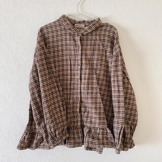 サマンサモスモス(SM2)のSamansa Mos2  裾フリルチェックシャツ(シャツ/ブラウス(長袖/七分))