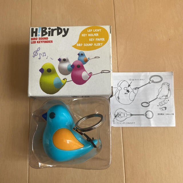 新品　Hi BirDy ハイ　バディー　鳴く光る　キーファインダー　キーホルダー レディースのファッション小物(キーホルダー)の商品写真