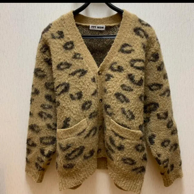 TTT MSW leopard mohair cardigan