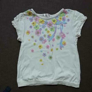 マザウェイズ(motherways)のy27様 マザウェイズ 花柄 リボン Tシャツ 120(Tシャツ/カットソー)