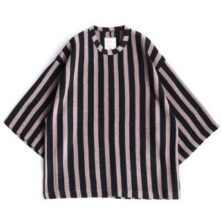 シャリーフ(SHAREEF)のSHAREEF E/R STRIPE S/S BIG-T(Tシャツ/カットソー(半袖/袖なし))