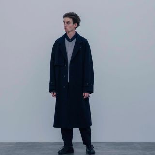 コモリ(COMOLI)のstein 20aw LAY CHESTER COAT/Black(チェスターコート)