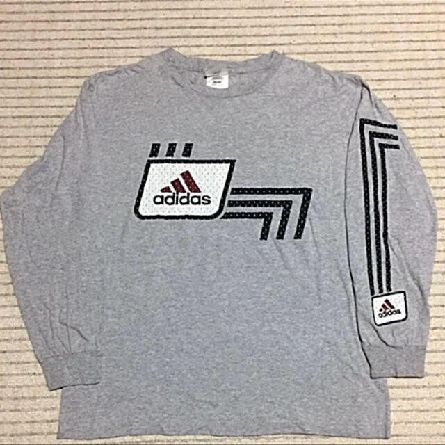 adidas 90s レア物❗️ビックシルエット‼️ ビックロゴロンtee‼️