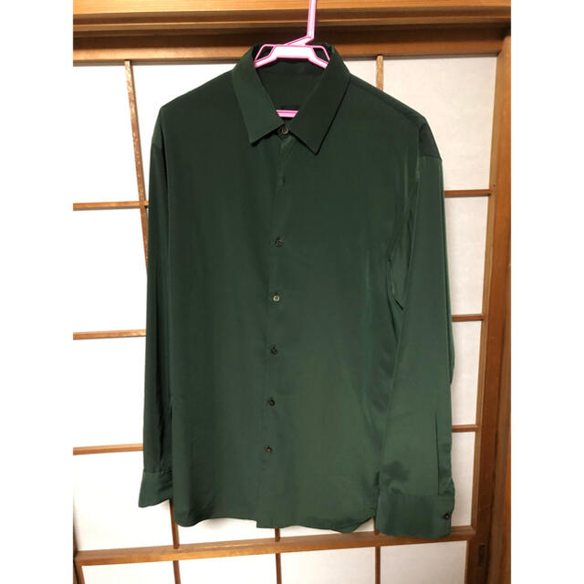 lad musician 19ss デシンシャツ 46 dark green - www